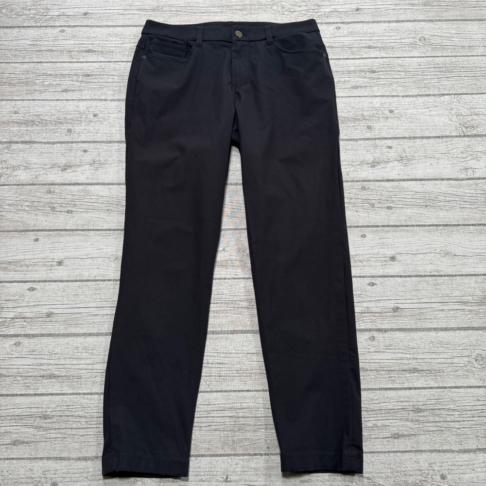 Lululemon Pants Men's 30 Black Commission Slim Fit Stretch Technical Trousers